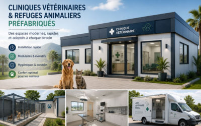 Cliniques vétérinaires et refuges pour animaux préfabriqués au Maroc