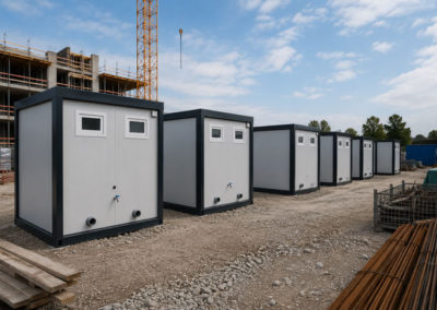 Module sanitaire préfabriqué destiné aux chantiers BTP au Maroc